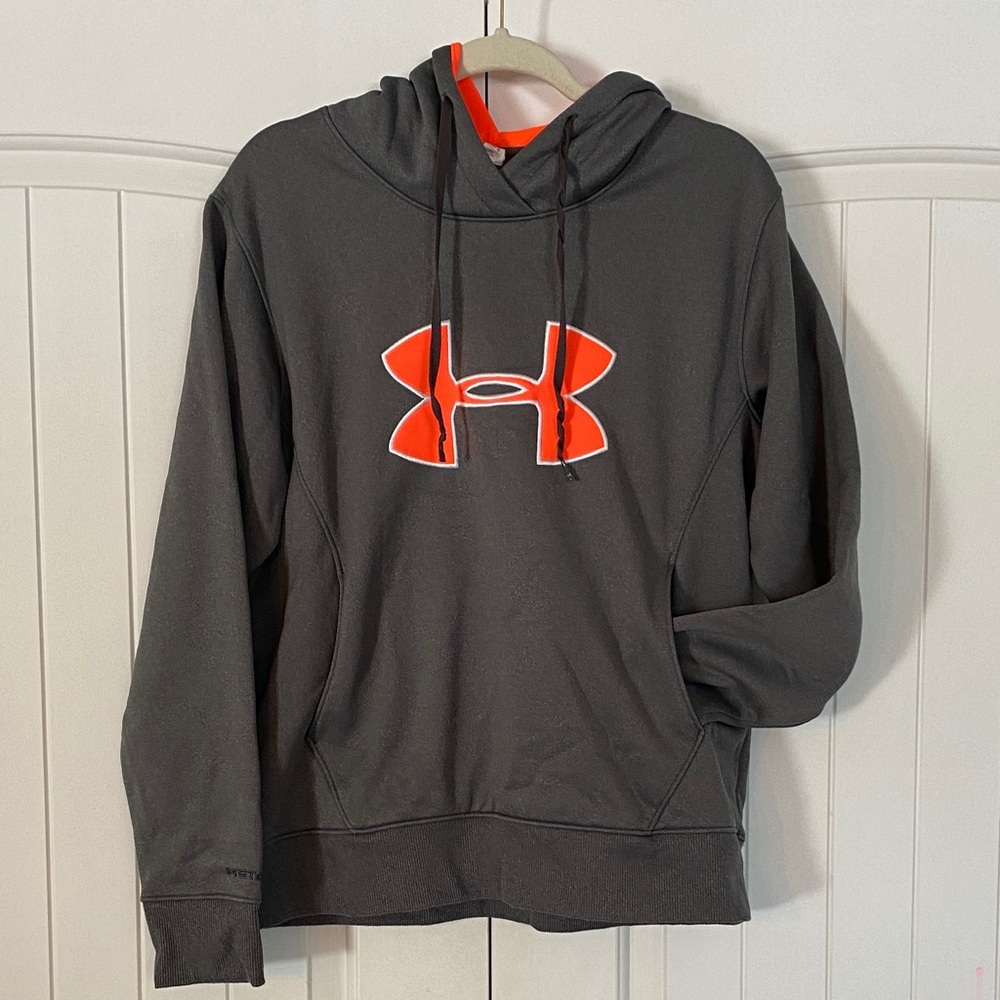 Under Armour Women’s Grey and Coral Hoodie